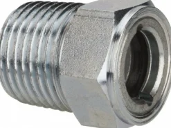 1" Sight Dia, 1/2" Thread, 1-3/32" OAL, Viewport Sight Glass & Flow Sight