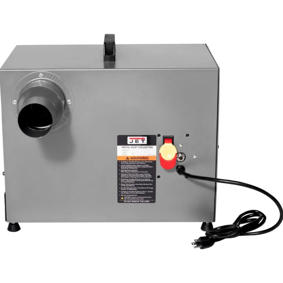 Single-Stage Dust Collector: 5610 sq ft, Cabinet Mount or Portable, 0.33 hp, 115V, Single Phase