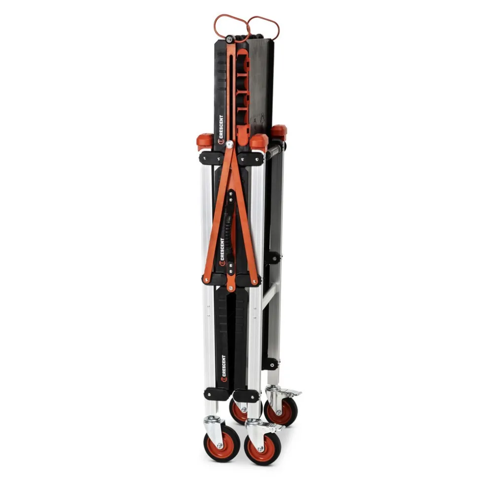 SITERUNNER 3-Shelf Folding Jobsite Cart, 20" Wide, 30-3/5" Long, 42-1/2" High