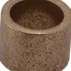 Sleeve Bearing: 3/8" ID, 1/2" OD, 3/8" OAL, Oil-Impregnated Bronze