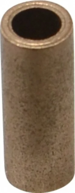 Sleeve Bearing: 1/4" ID, 3/8" OD, 1" OAL, Oil-Impregnated Bronze