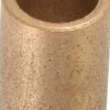 Sleeve Bearing: 3/8" ID, 1/2" OD, 3/4" OAL, Oil-Impregnated Bronze