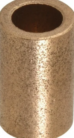 Sleeve Bearing: 1/2" ID, 3/4" OD, 1-1/4" OAL, Oil-Impregnated Bronze