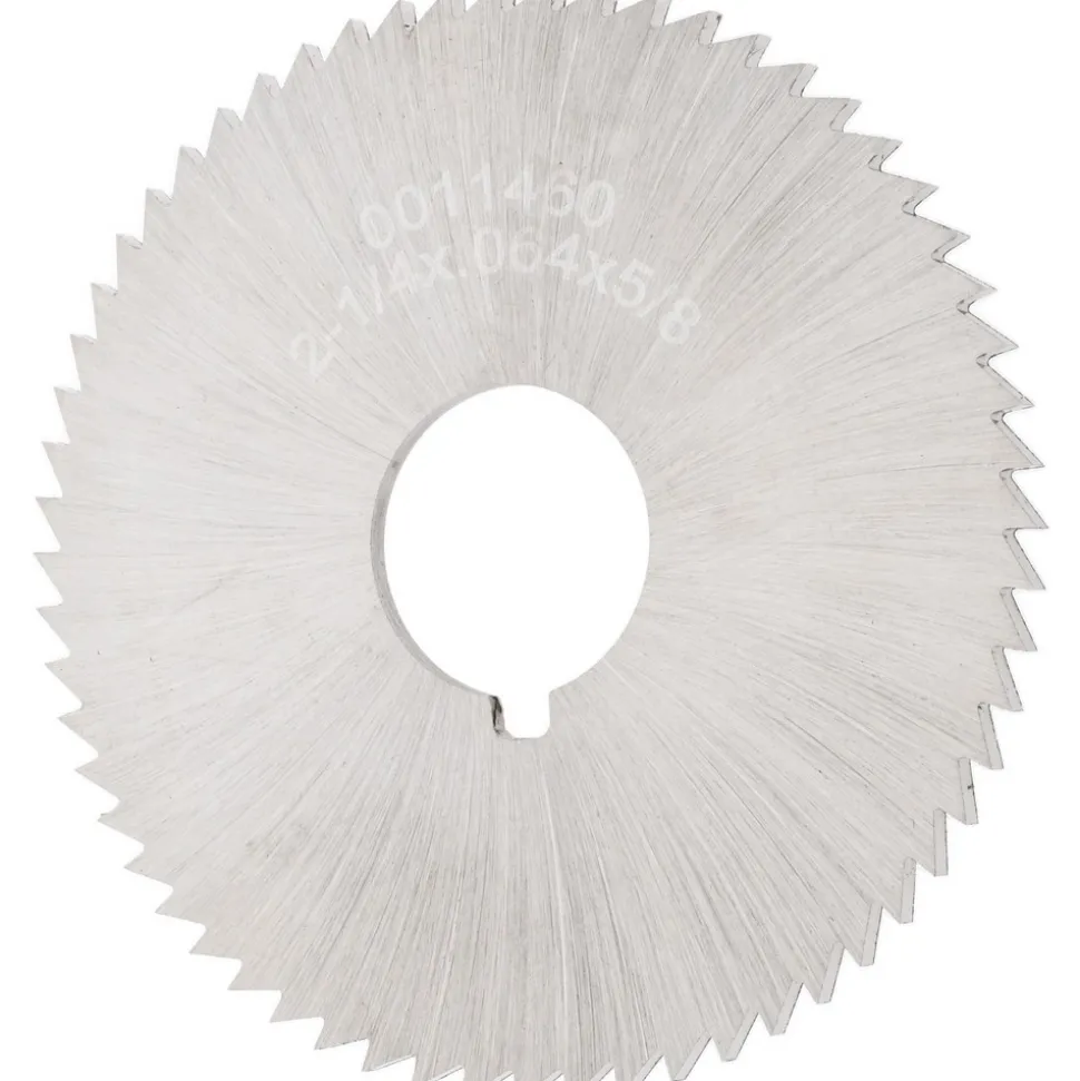 Slitting & Slotting Saw: 2-1/4" Dia, 0.0640" Thick, 5/8" Arbor Hole, 60 Teeth, High Speed Steel