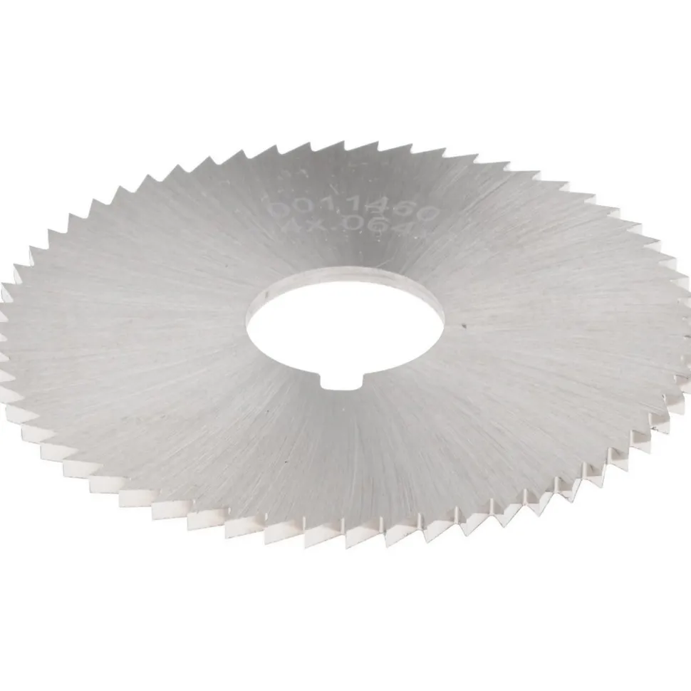 Slitting & Slotting Saw: 2-1/4" Dia, 0.0640" Thick, 5/8" Arbor Hole, 60 Teeth, High Speed Steel