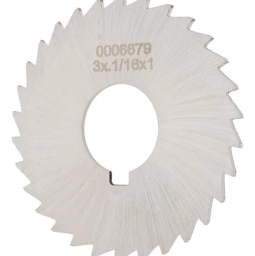 Slitting & Slotting Saw: 3" Dia, 1/16" Thick, 1" Arbor Hole, 30 Teeth, High Speed Steel