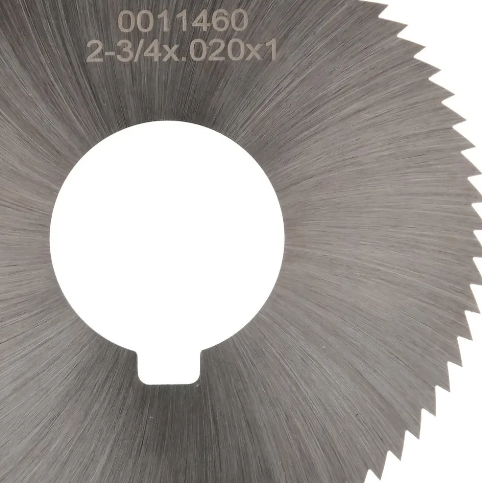 Slitting & Slotting Saw: 2-3/4" Dia, 0.0200" Thick, 1" Arbor Hole, 72 Teeth, High Speed Steel