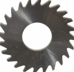Slitting & Slotting Saw: 1" Dia, 1/16" Thick, 0.3750" Arbor Hole, 24 Teeth, Solid Carbide