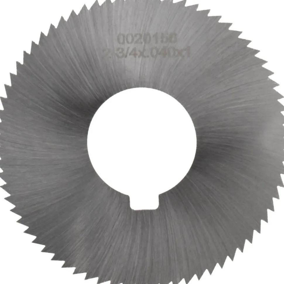 Slitting & Slotting Saw: 2-3/4" Dia, 0.0400" Thick, 1" Arbor Hole, 72 Teeth, High Speed Steel