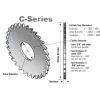 Slitting & Slotting Saw: 4" Dia, 1/16" Thick, 36 Teeth, Solid Carbide