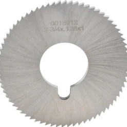 Slitting & Slotting Saw: 2-3/4" Dia, 0.1280" Thick, 1" Arbor Hole, 72 Teeth, High Speed Steel