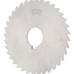 Slitting & Slotting Saw: 4" Dia, 1/8" Thick, 1" Arbor Hole, 36 Teeth, High Speed Steel