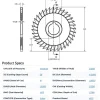 Slitting & Slotting Saw: 4" Dia, 1/8" Thick, 1" Arbor Hole, 36 Teeth, High Speed Steel