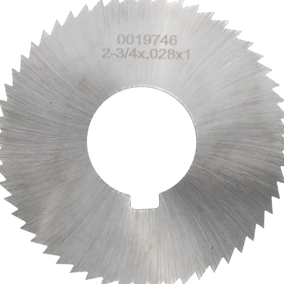 Slitting & Slotting Saw: 2-3/4" Dia, 0.0280" Thick, 1" Arbor Hole, 56 Teeth, High Speed Steel
