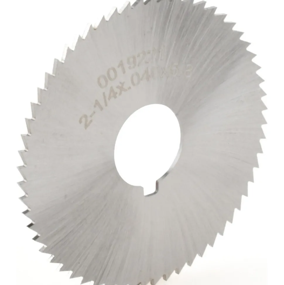 Slitting & Slotting Saw: 2-1/4" Dia, 0.0400" Thick, 5/8" Arbor Hole, 60 Teeth, High Speed Steel