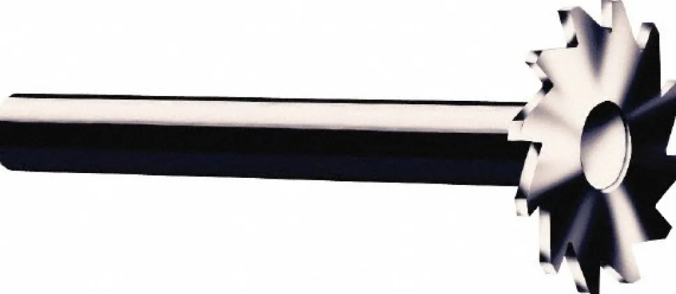Slitting & Slotting Saw: 1" Dia, 1/16" Thick, 10 Teeth, Solid Carbide