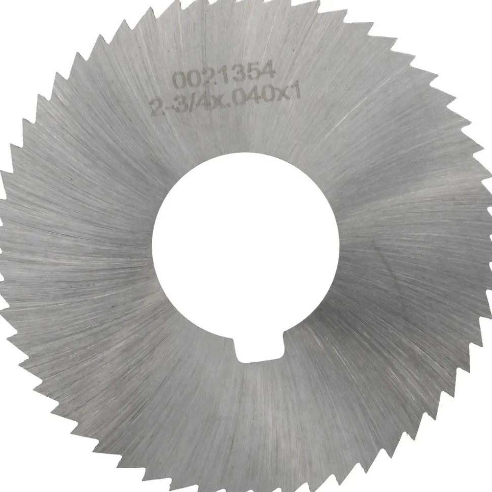 Slitting & Slotting Saw: 2-3/4" Dia, 0.0400" Thick, 1" Arbor Hole, 56 Teeth, High Speed Steel