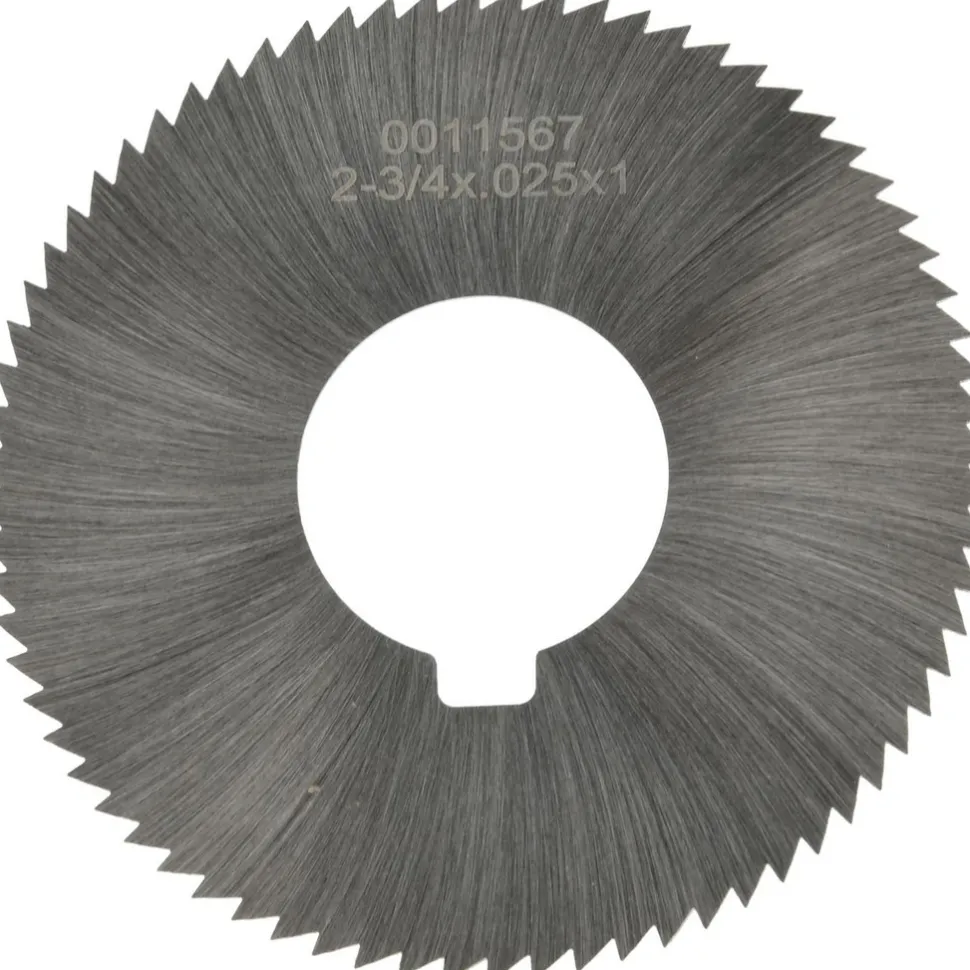 Slitting & Slotting Saw: 2-3/4" Dia, 0.0250" Thick, 1" Arbor Hole, 72 Teeth, High Speed Steel