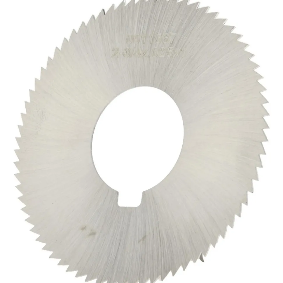Slitting & Slotting Saw: 2-3/4" Dia, 0.0250" Thick, 1" Arbor Hole, 72 Teeth, High Speed Steel