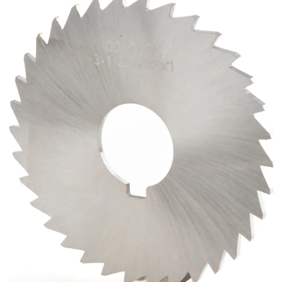 Slitting & Slotting Saw: 3-1/2" Dia, 3/32" Thick, 1" Arbor Hole, 34 Teeth, High Speed Steel