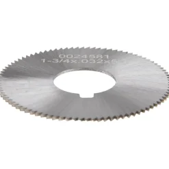 Slitting & Slotting Saw: 1-3/4" Dia, 0.0320" Thick, 5/8" Arbor Hole, 90 Teeth, High Speed Steel