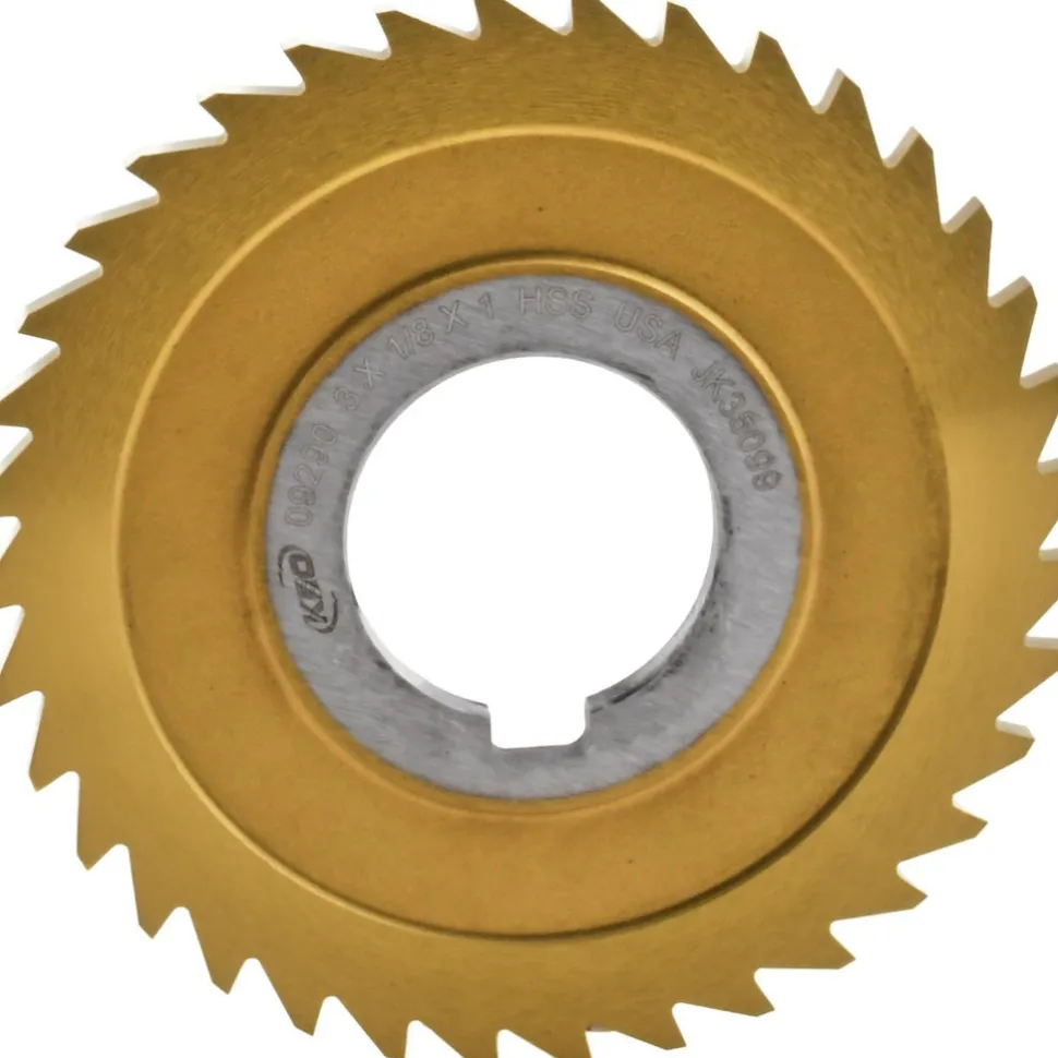 Slitting & Slotting Saw: 3" Dia, 1/8" Thick, 1" Arbor Hole, 36 Teeth, High Speed Steel