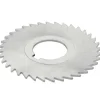 Slitting & Slotting Saw: 5" Dia, 1/8" Thick, 1" Arbor Hole, 44 Teeth, High Speed Steel