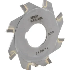 Slitting & Slotting Saw: 3" Dia, 3/32" Thick, 1" Arbor Hole, 8 Teeth, Carbide Tipped