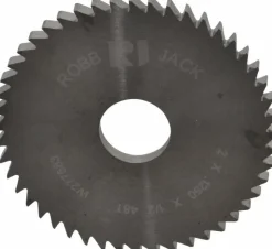 Slitting & Slotting Saw: 2" Dia, 1/8" Thick, 1/2" Arbor Hole, 48 Teeth, Solid Carbide