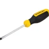 Slotted Screwdriver: 1/4" Width, 8" OAL, 4" Blade Length