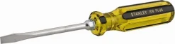 Slotted Screwdriver: 1/4" Width, 8-1/4" OAL, 4" Blade Length