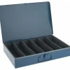 Small Parts Storage Box: 6 Compartments, 18.31" OAW, 12.43 OAD, 3.06 OAH