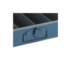 Small Parts Storage Box: 6 Compartments, 18.31" OAW, 12.43 OAD, 3.06 OAH