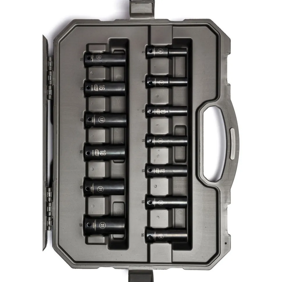 Socket Set: Deep Impact Standard, 49 Pc, 3/8" Drive