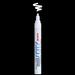 Solid Paint Marker: White, Oil Base, Bullet Tip