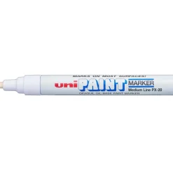 Solid Paint Marker: White, Oil Base, Bullet Tip
