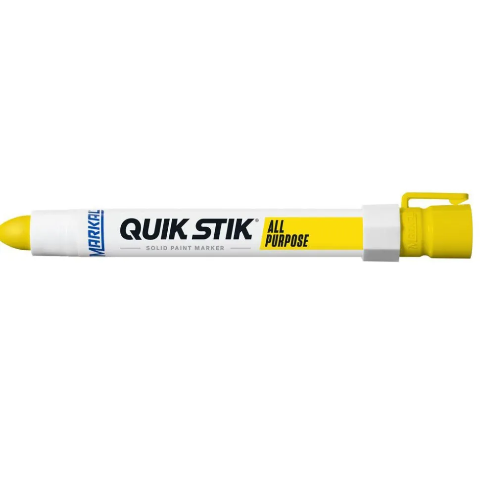Solid Paint Marker: Yellow, Alcohol Base, Bullet Tip