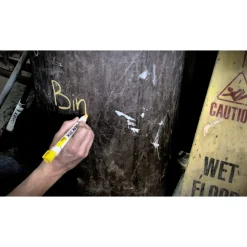 Solid Paint Marker: Yellow, Alcohol Base, Bullet Tip