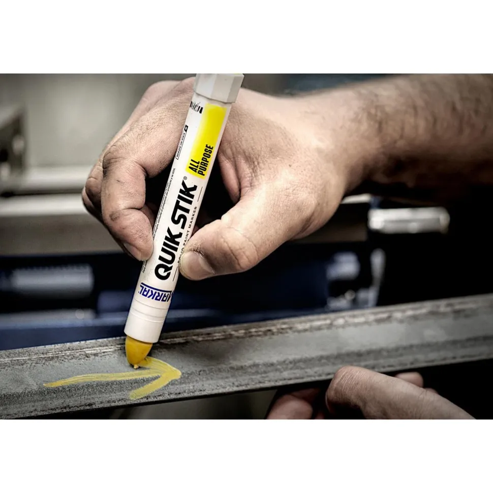 Solid Paint Marker: Yellow, Alcohol Base, Bullet Tip