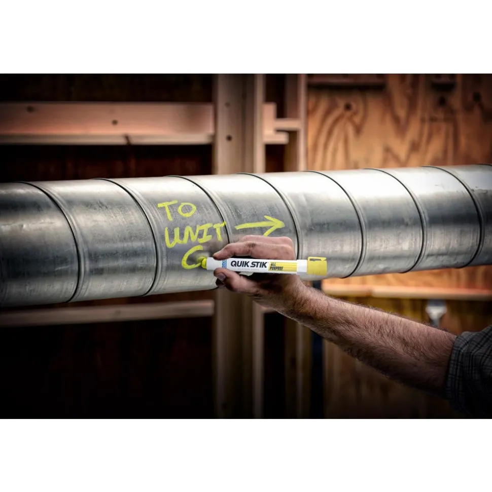 Solid Paint Marker: Yellow, Alcohol Base, Bullet Tip