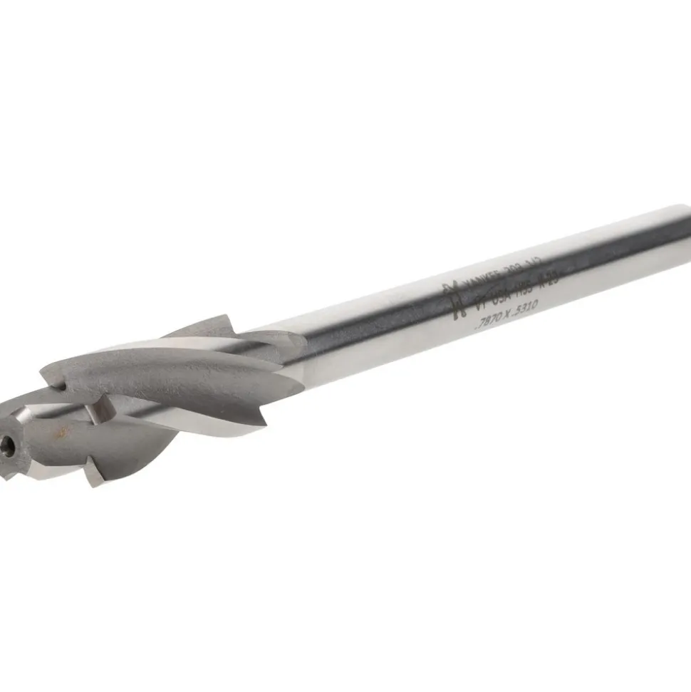 Solid Pilot Counterbore: 0.789" Dia, 0.531" Pilot, 4 Flutes