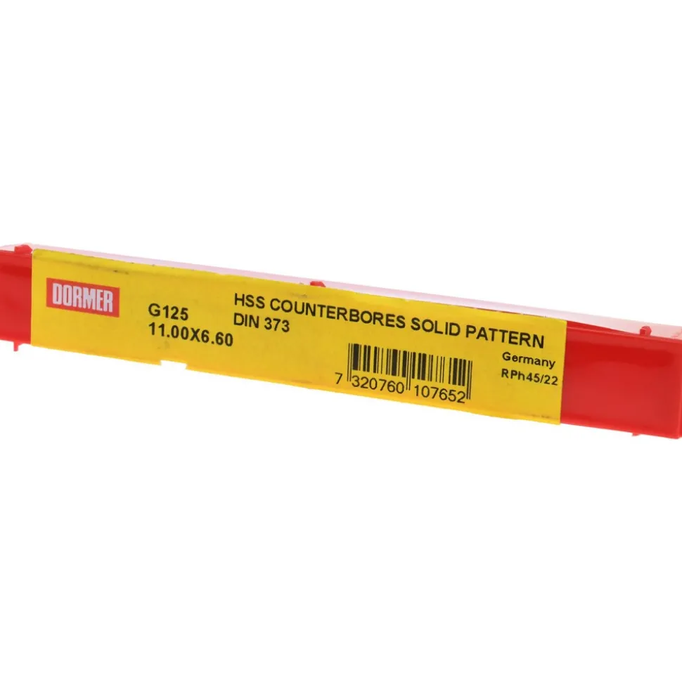 Solid Pilot Counterbore: 0.4334" Dia, 0.26" Pilot, 3 Flutes