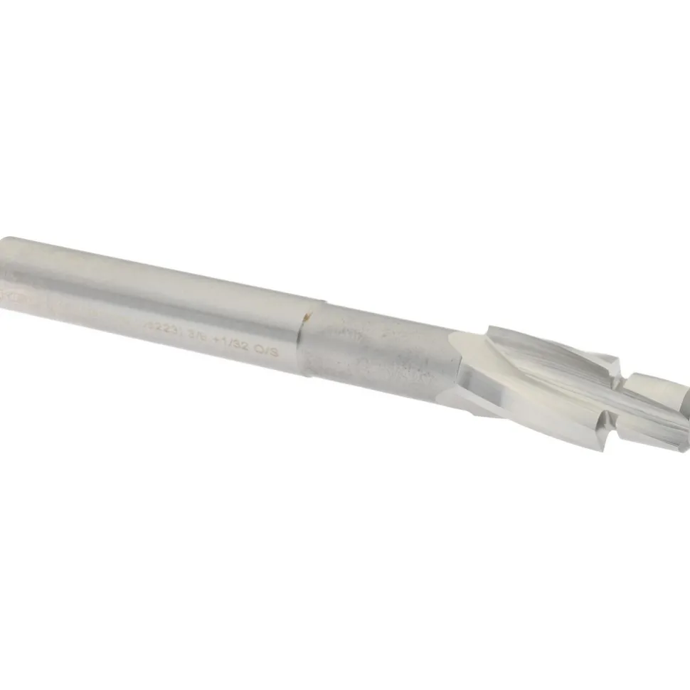 Solid Pilot Counterbore: 0.604" Dia, 0.406" Pilot, 3 Flutes