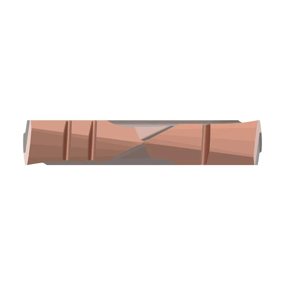 Spade Drill Insert: 1-1/4" Dia, Seat Size 2, Cobalt, 132 deg Point