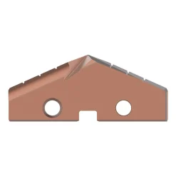 Spade Drill Insert: 2" Dia, Seat Size 4, Cobalt, 132 deg Point
