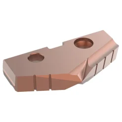 Spade Drill Insert: 1-3/4" Dia, Seat Size 3, Cobalt, 132 deg Point