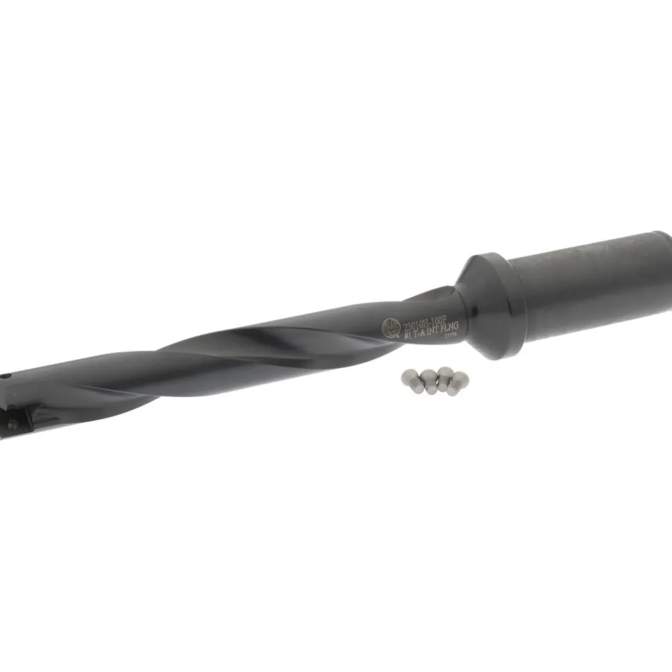 Spade Drill: 45/64 to 15/16" Dia, 4-5/8" Max Depth, Helical Flute