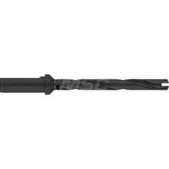 Spade Drill: 33/64 to 11/16" Dia, 4-1/2" Max Depth, Helical Flute