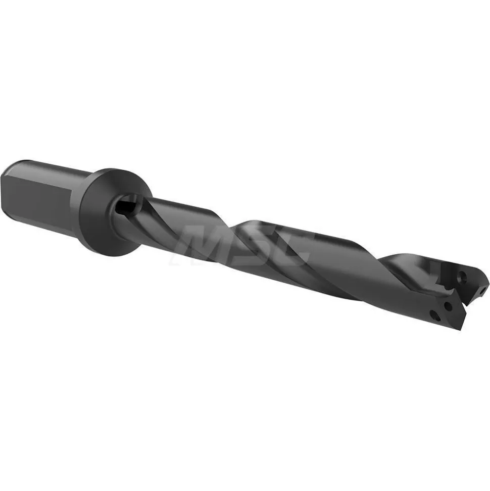 Spade Drill: 33/64 to 11/16" Dia, 4-1/2" Max Depth, Helical Flute