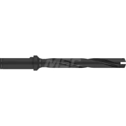 Spade Drill: 39/64 to 11/16" Dia, 4-1/2" Max Depth, Helical Flute